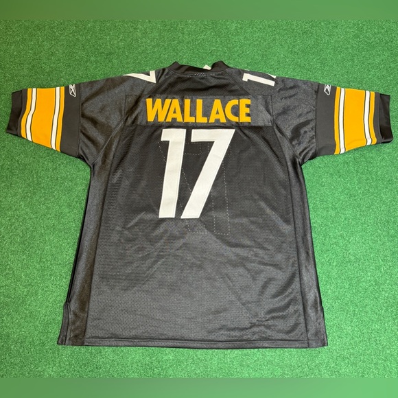Pittsburgh Steelers Mike Wallace On Field Authentic Sewn Reebok